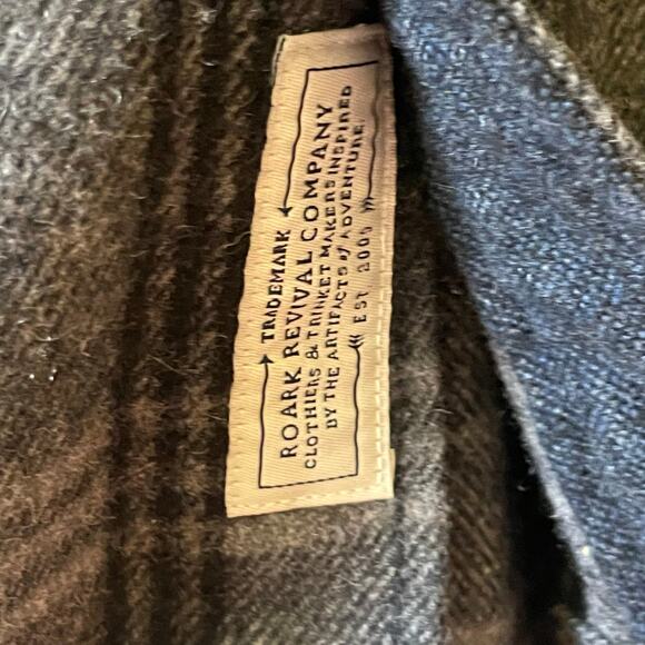 Roark Gray Plaid Casual Button Down Shirt - Picture 8 of 9